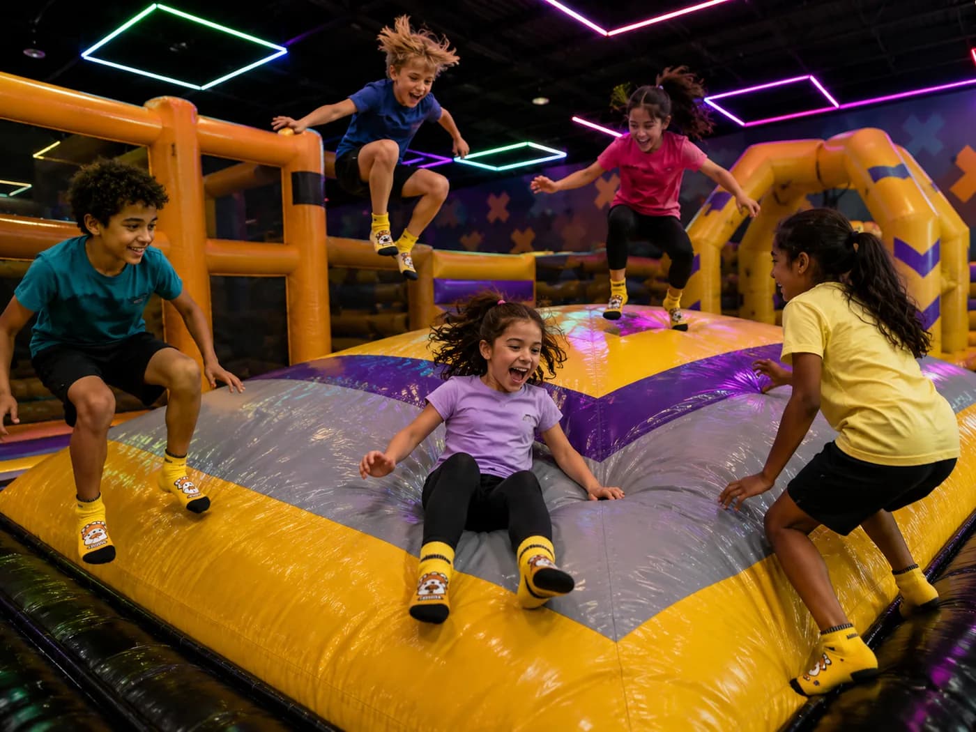Air Bag Jump at Super Llama Inflatable Park