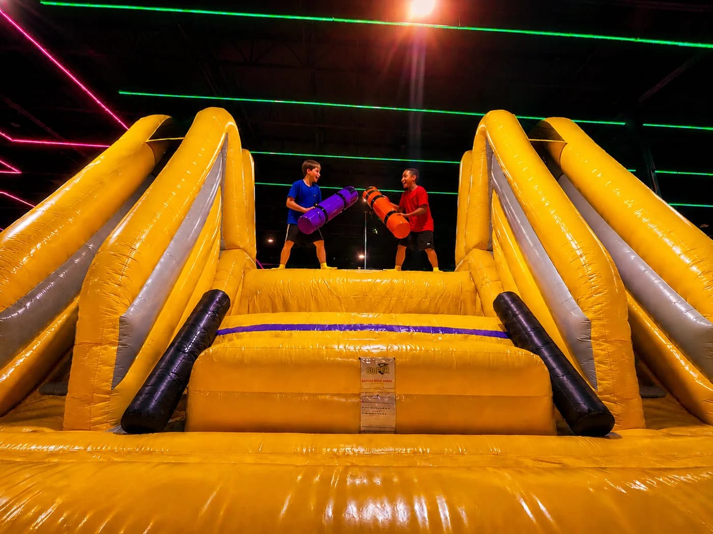 Battle Beam at Super Llama Inflatable Park