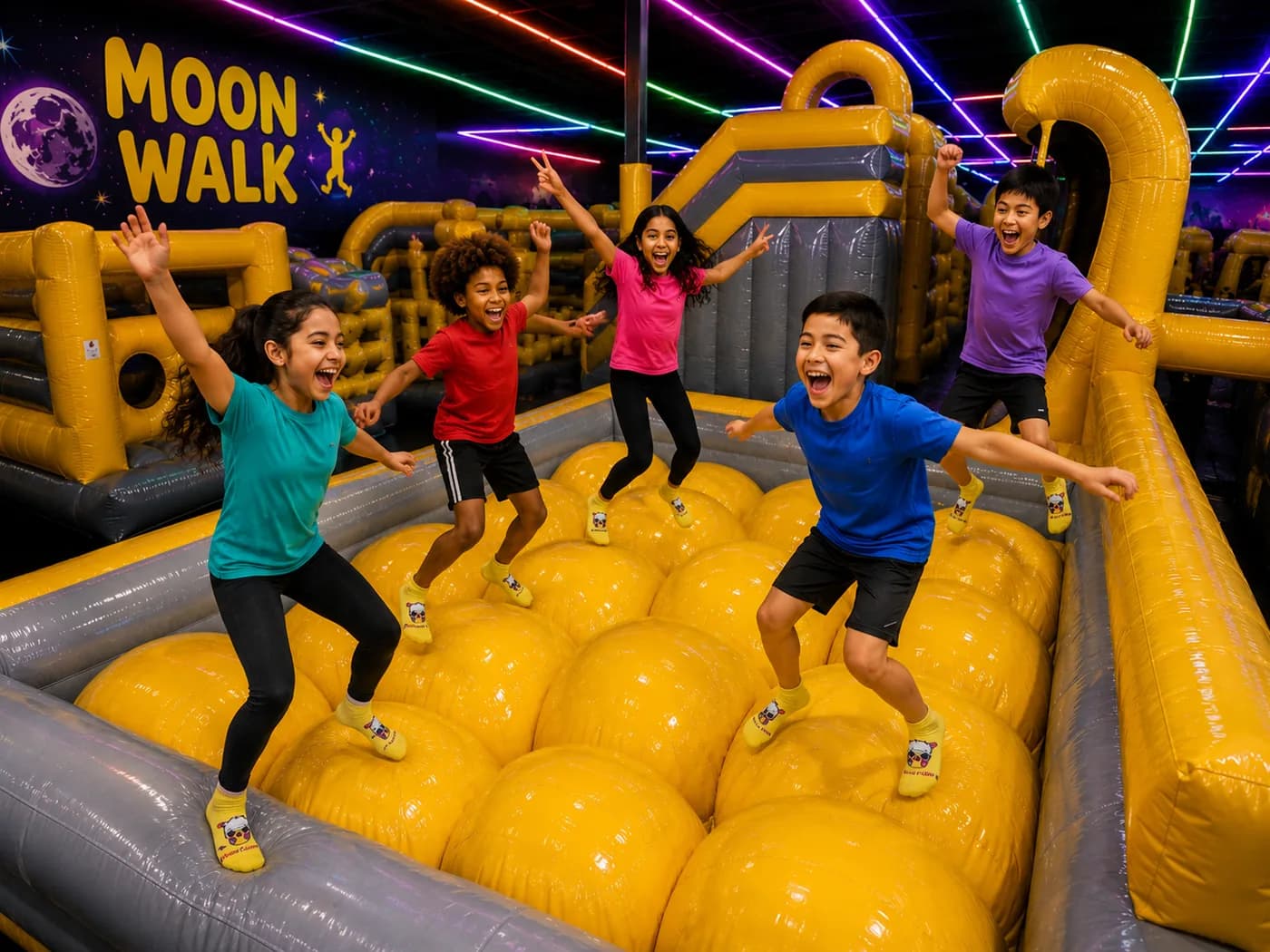 Moon Walk at Super Llama Inflatable Park