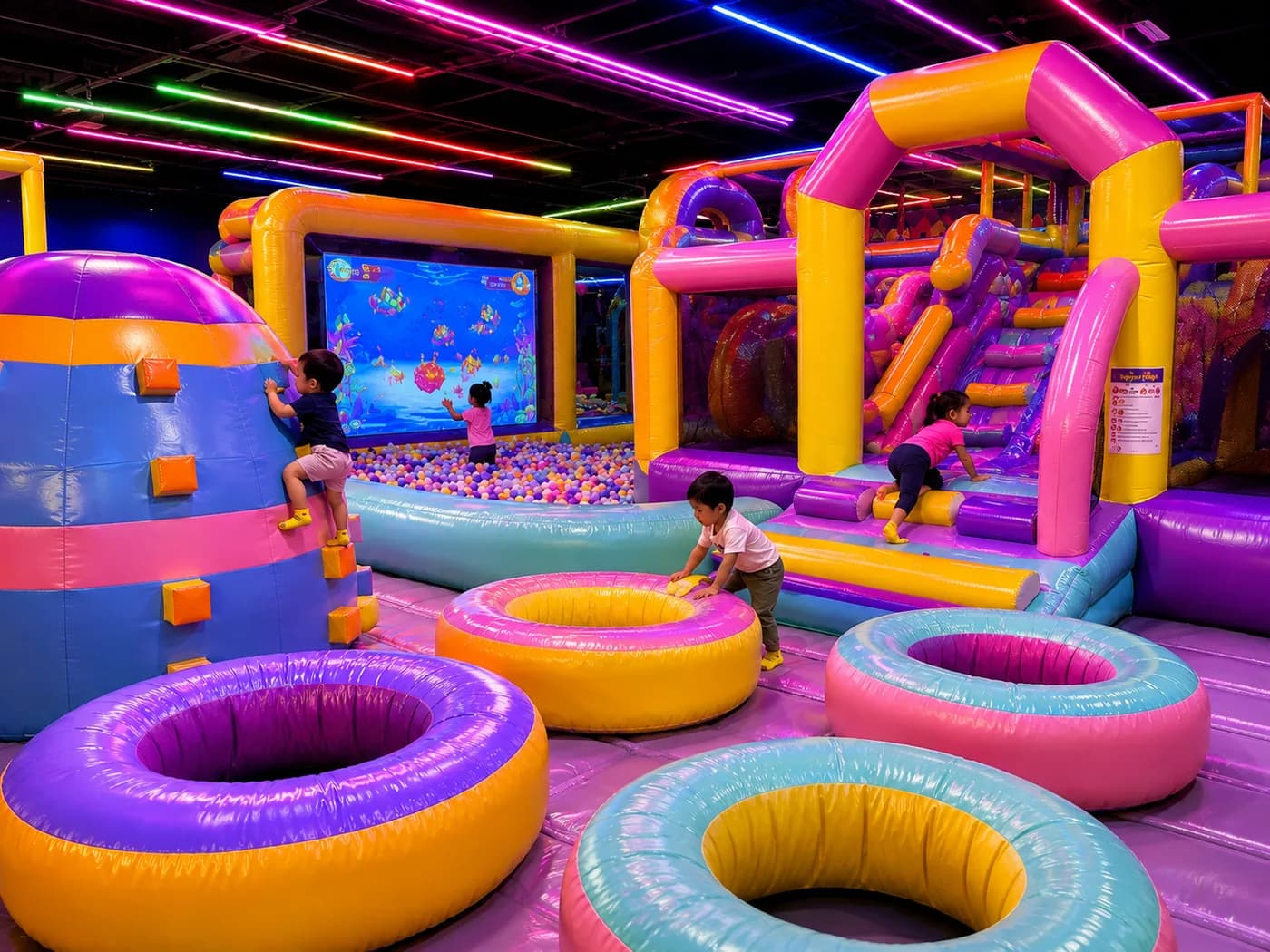 Toddler Area at Super Llama Inflatable Park
