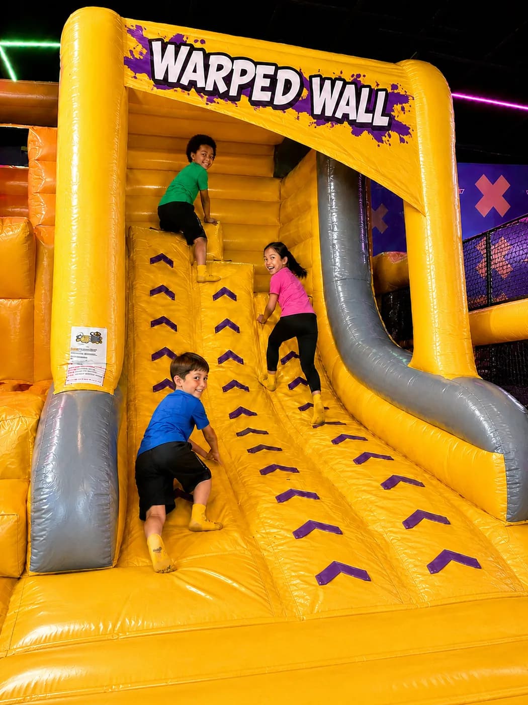 Warped Wall at Super Llama Inflatable Park