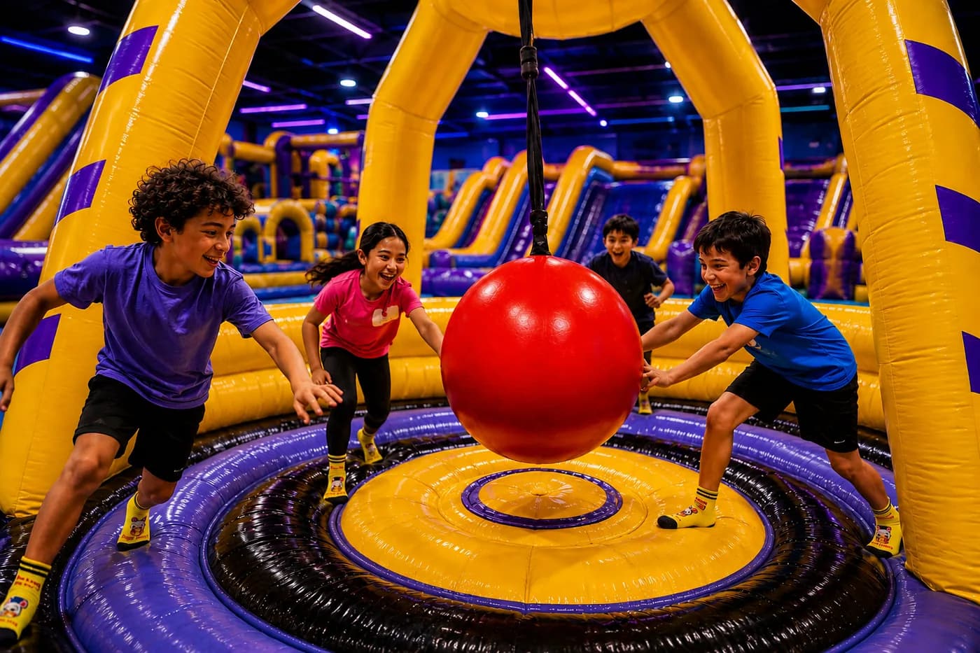 Wrecking Ball at Super Llama Inflatable Park